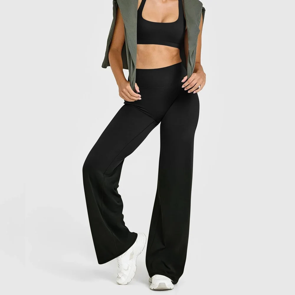 Straight Leg Yoga Pants Soft Butter Fabric Women Clothes Middle Waist Gym Pants Leggings Fitness Pilates Running Sports Trousers - Image 6